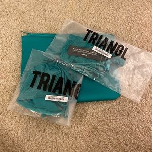 Mala Jaded sparkle triangl swimsuit